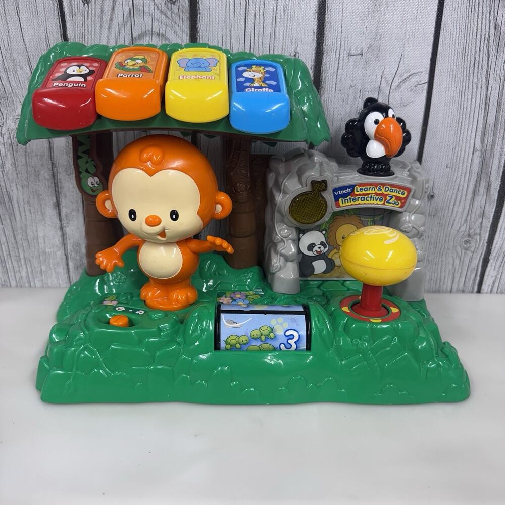 VTech Learn & Dance Interactive Zoo Electronic Interactive Toy Tested & Works